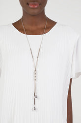 Short Sleeved Oversized Pleated Top in White
